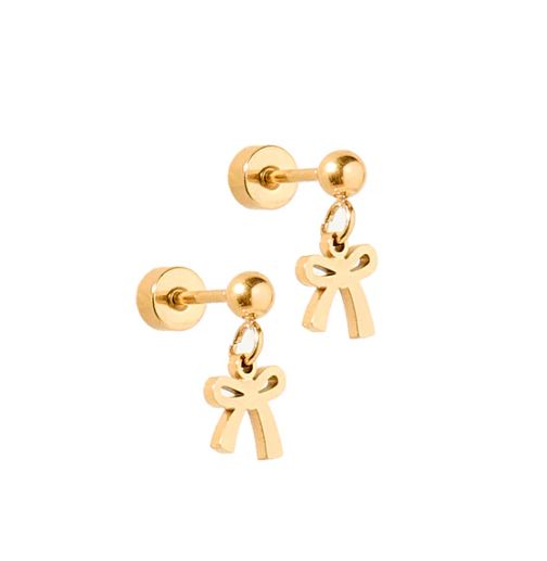 Linny Co Screwback Stud Earrings - Millie Bow
