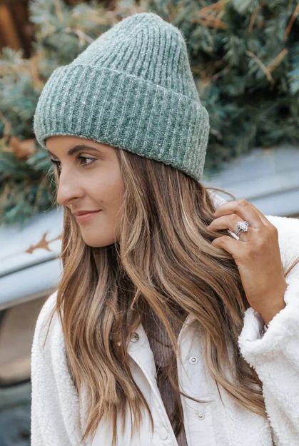Free People Harbor Marled Ribbed Beanie (Choose Color)