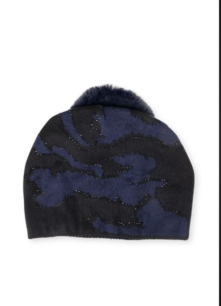 Haute Shore Colorado Black/Navy Camo Beanie