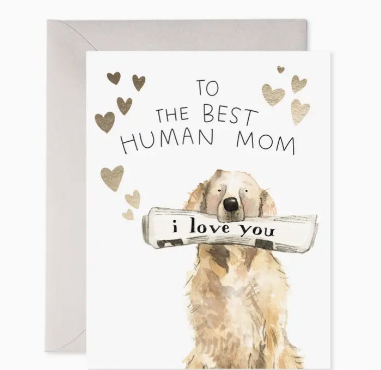 E. Francis Best Human Mom Greeting Card