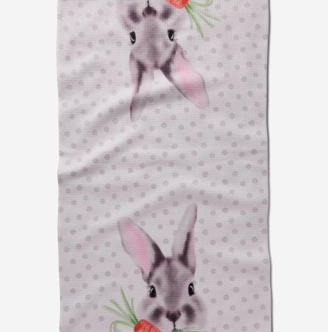 Geometry Polka Dot Bunny Tea Towel