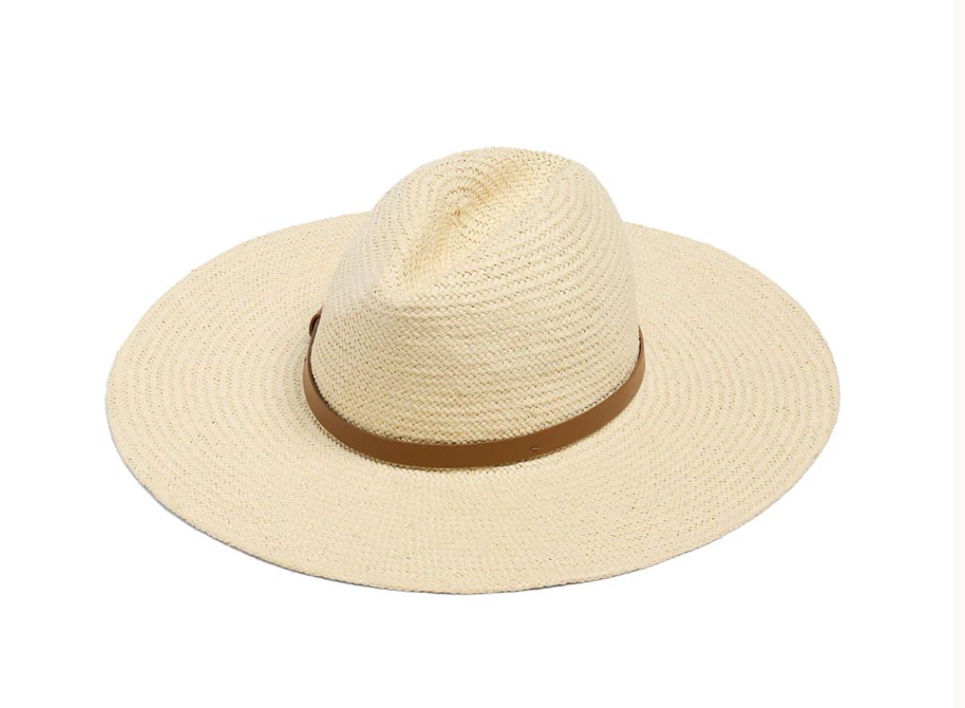 Faherty Paper Packable Rancher Hat - Cream