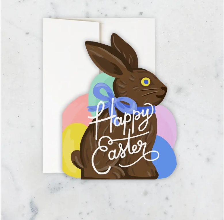 Bunny Die Cut Card