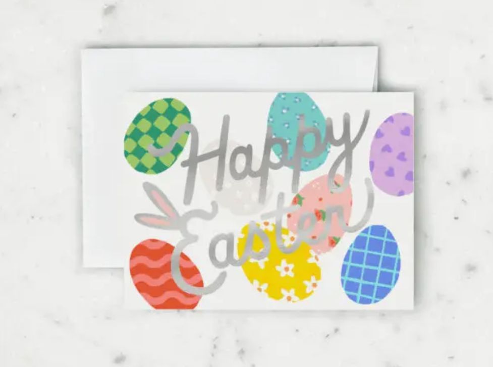 Colorful Eggs Card