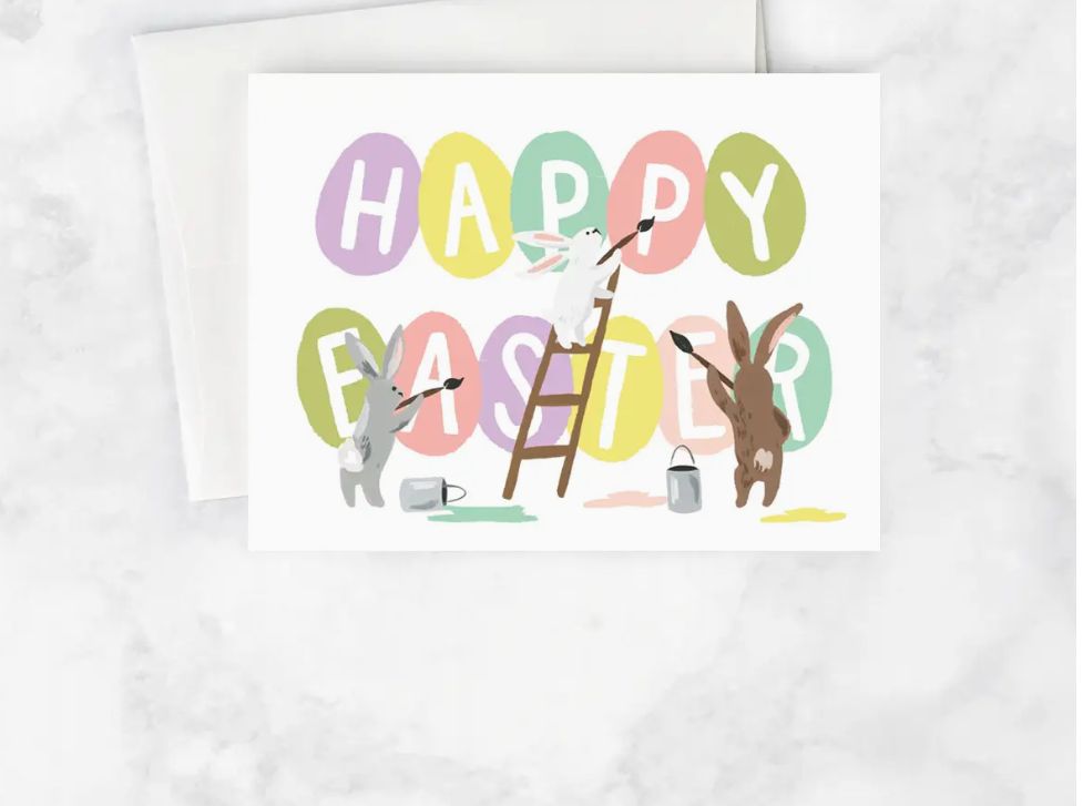 Painting Eggs Card