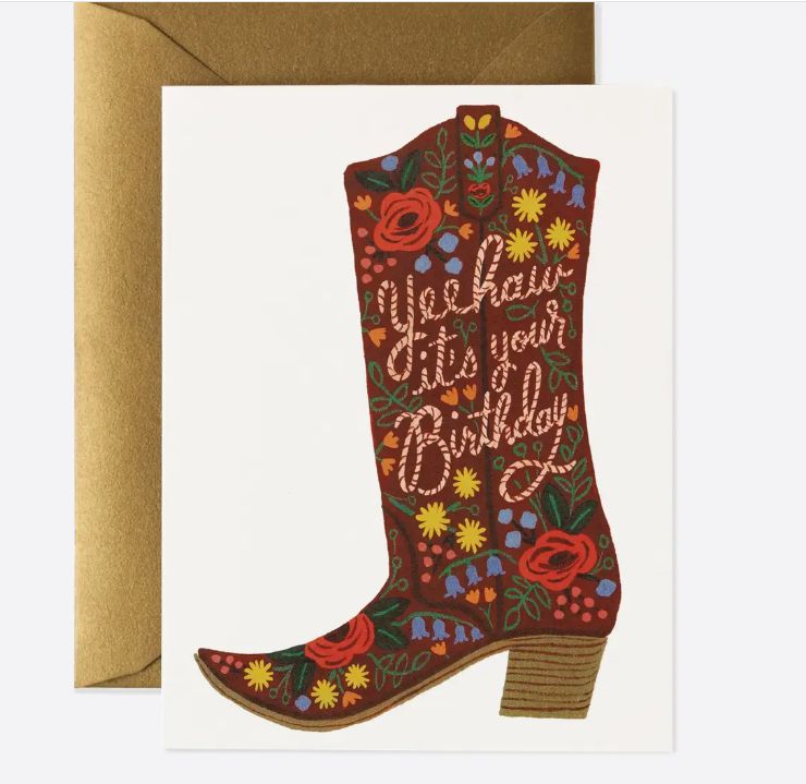 Birthday Boot Card