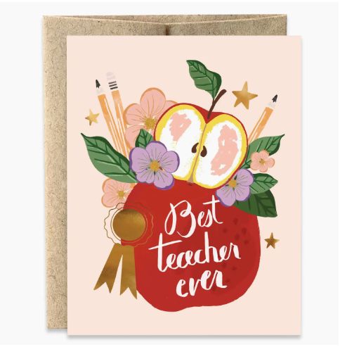 Best Teacher Ever Apple Card