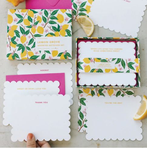 Lemon Grove Assorted Notecard Set
