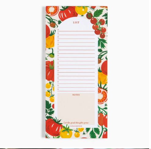 Tomato Vine Market List Notepad