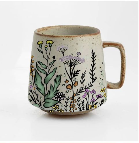 Artsy Em Floral Harmony Stoneware Mug
