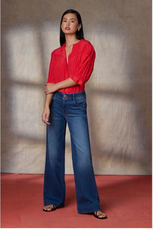 Wit &amp; Wisdom Sam High Rise Wide Leg Jeans