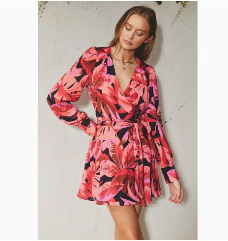 Extreme Measures Mini Wrap Dress
