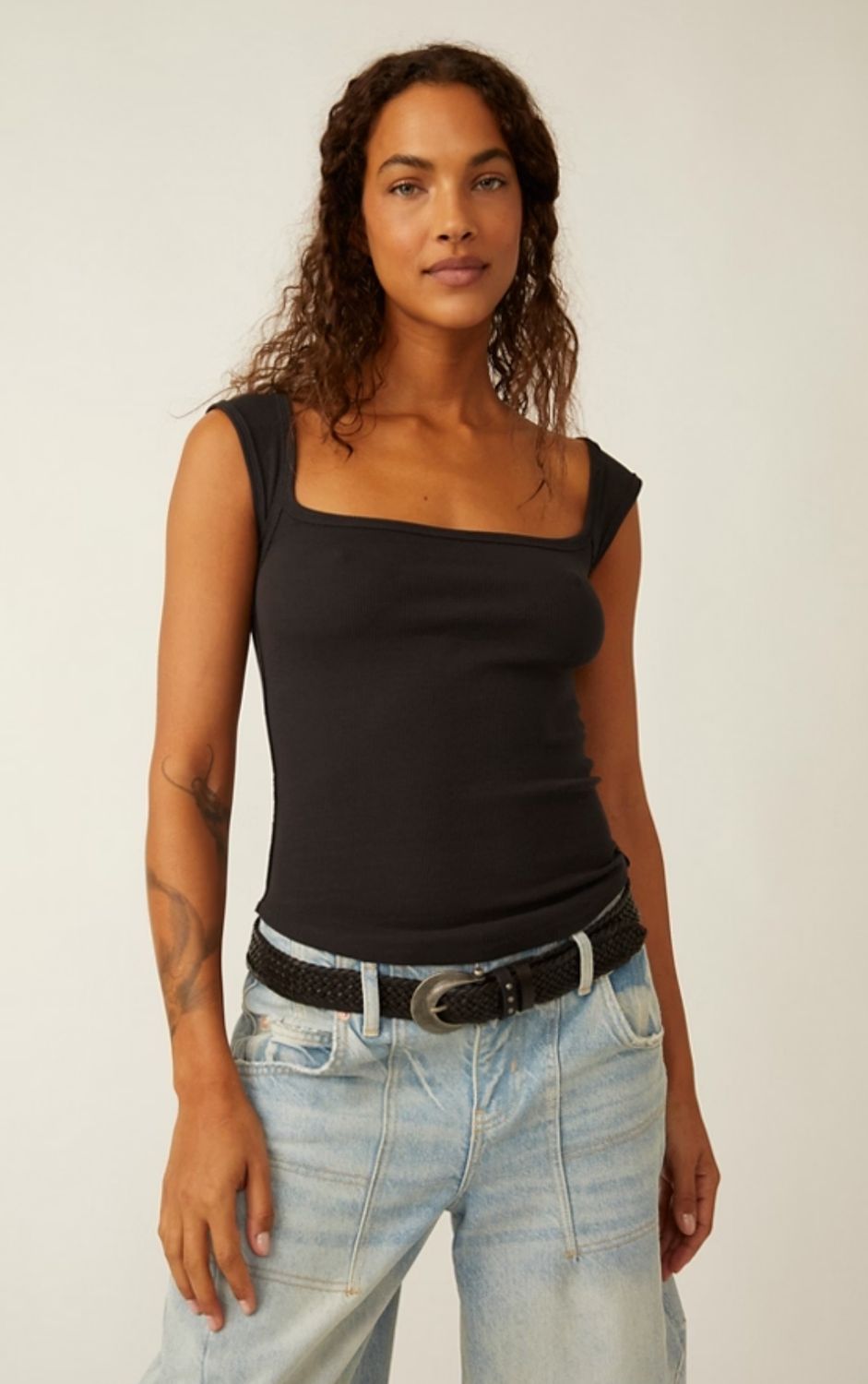 Free People Hummingbird Tee (Black)