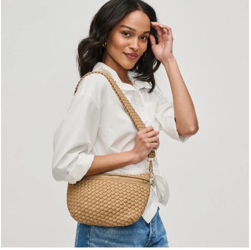 Sol &amp; Selene Ethereal - Laced Up Eco-Edition Crossbody Nude