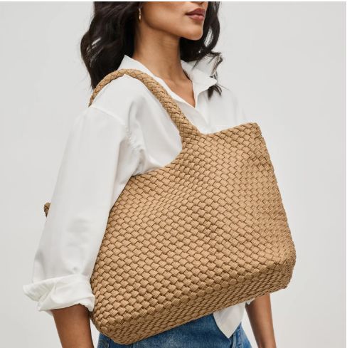 Sol &amp; Selene Sky&#39;s the Limit - Medium Laced Up Eco-Edition Tote Nude