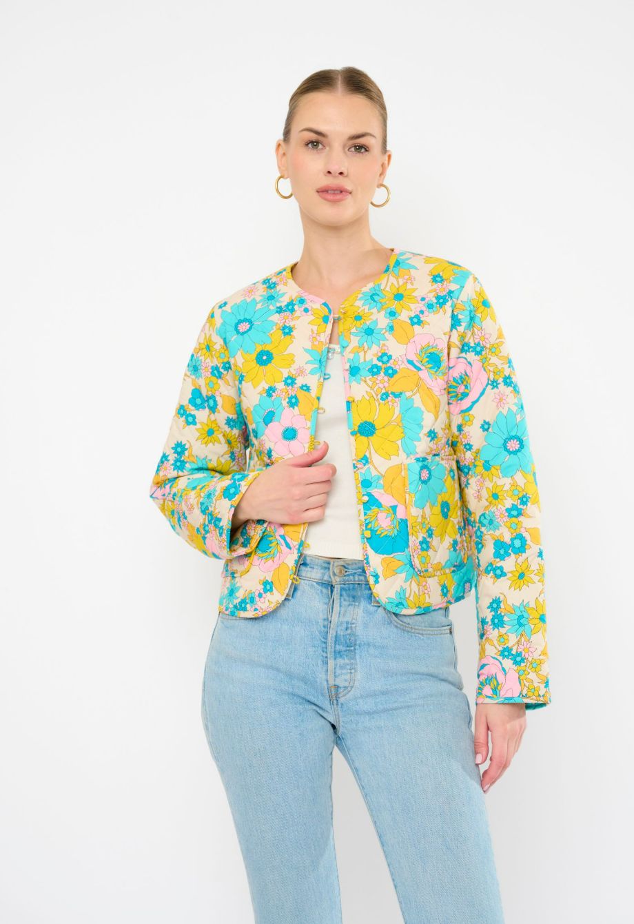 Flora Bea Terra Coat (Cherry Ivory)