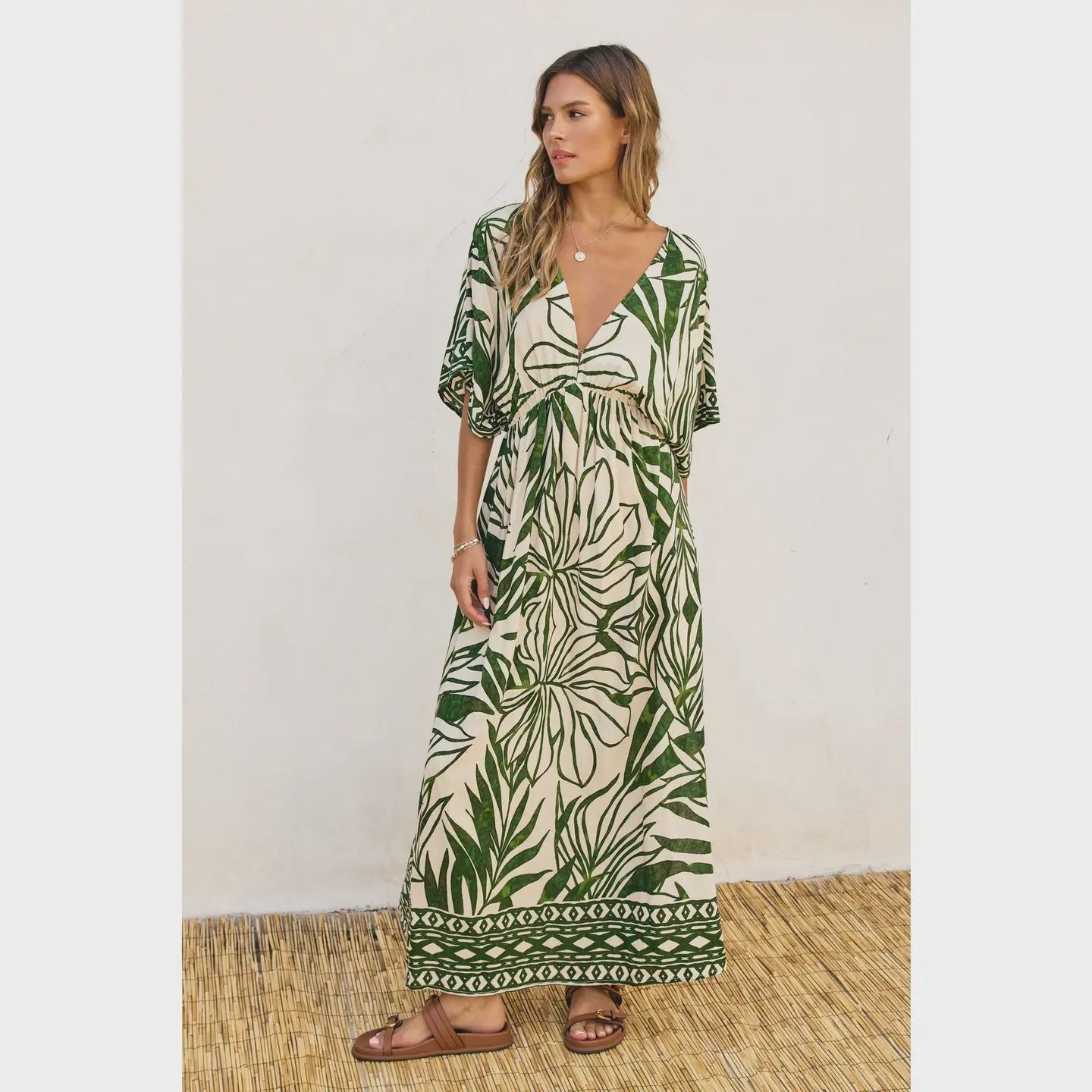 Dress Forum Take Me Away Double Plunge Maxi Dress