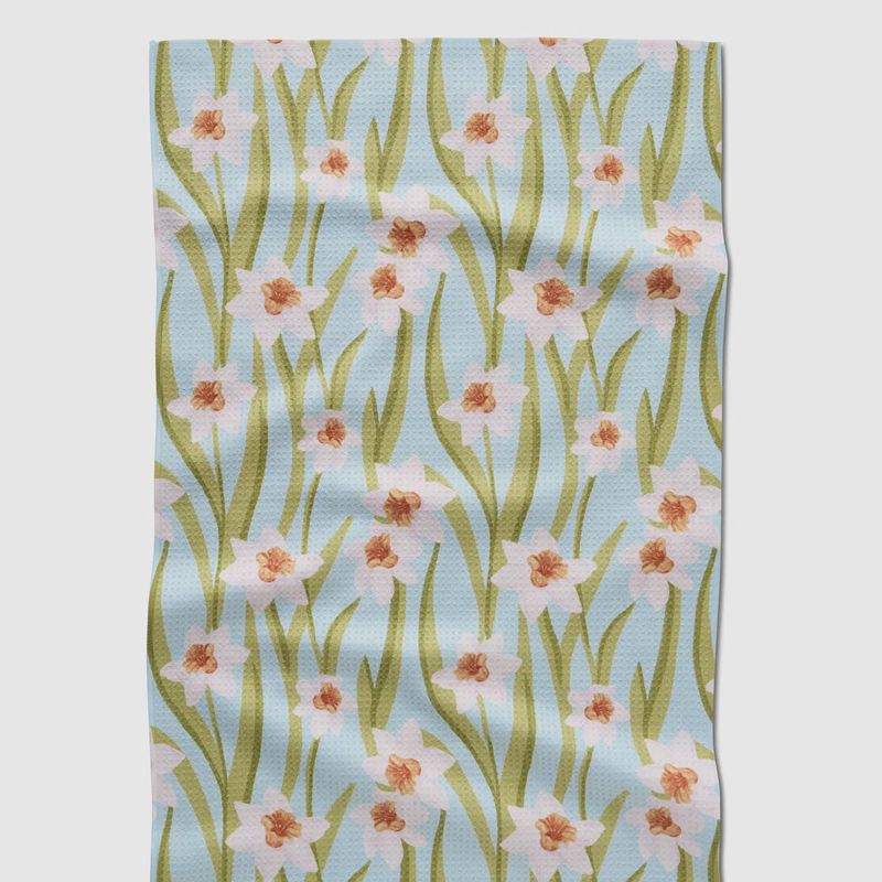 Geometry Daffodil Sky Tea Towel