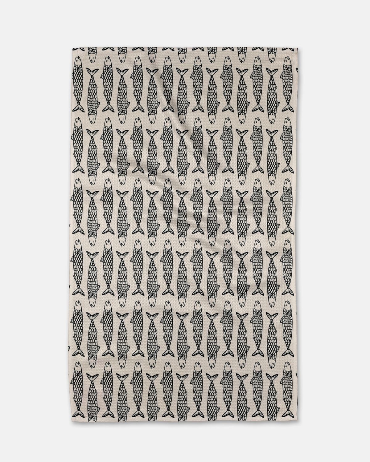 Geometry Fish Friends Tea Towel