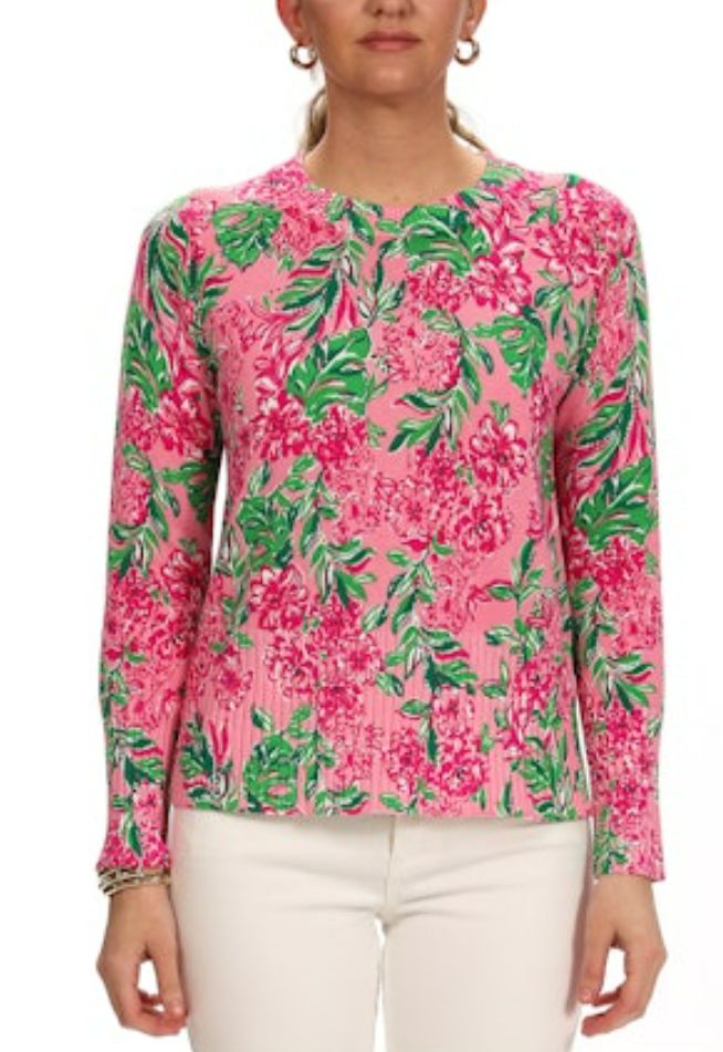 Lilly Pulitzer Salima Sweater (Conch Shell Pink Koala La La)