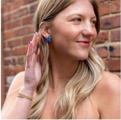 Spiffy and Splendid Liberty Star Studs - Blue