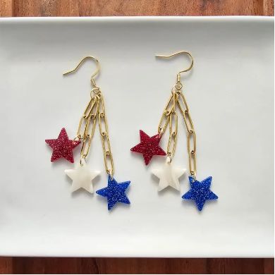Firework Star Earrings
