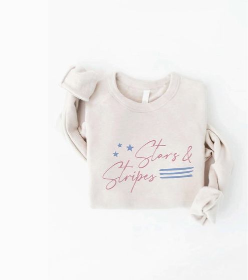 Stars and Stripes Graphic Sweatshirt