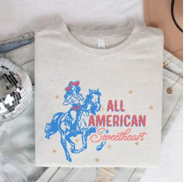 All American Sweetheart Graphic T-Shirt