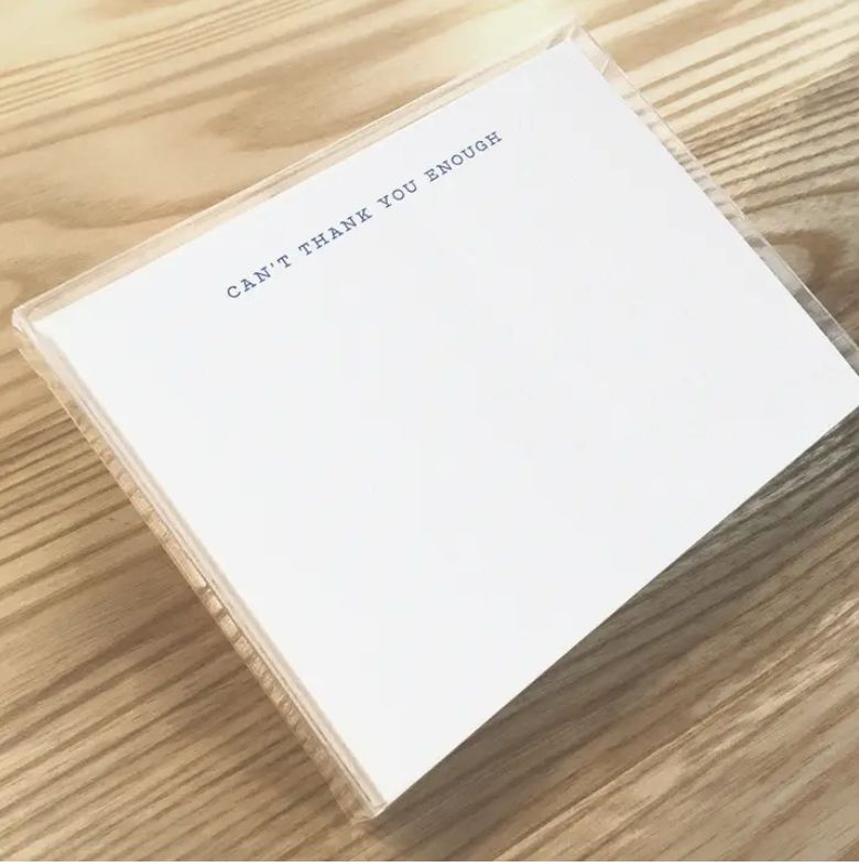 Can&#39;t Thank you Enough Letterpress Boxed Note Sets