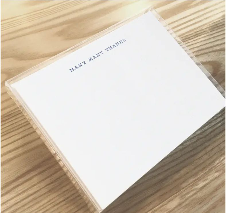 Many Many Thanks - Letterpress Boxed Note Set