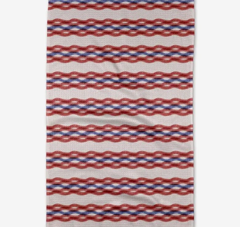 Geometry Waving Stripe Tea Towel