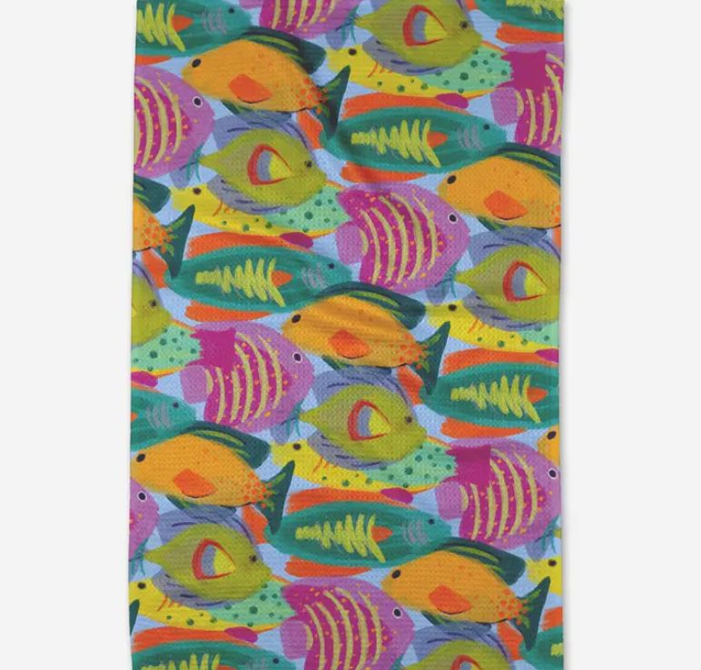 Geometry Shoaling Tea Towel