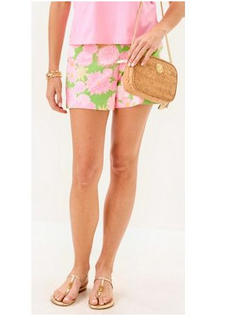 Lilly Pulitzer 5&quot; Alista Stretch Shorts (Multi9 Seaside Garden)
