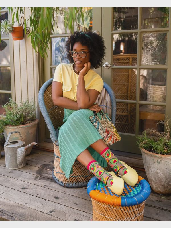 Sock Candy Avocado Lover Sheer Crew Sock