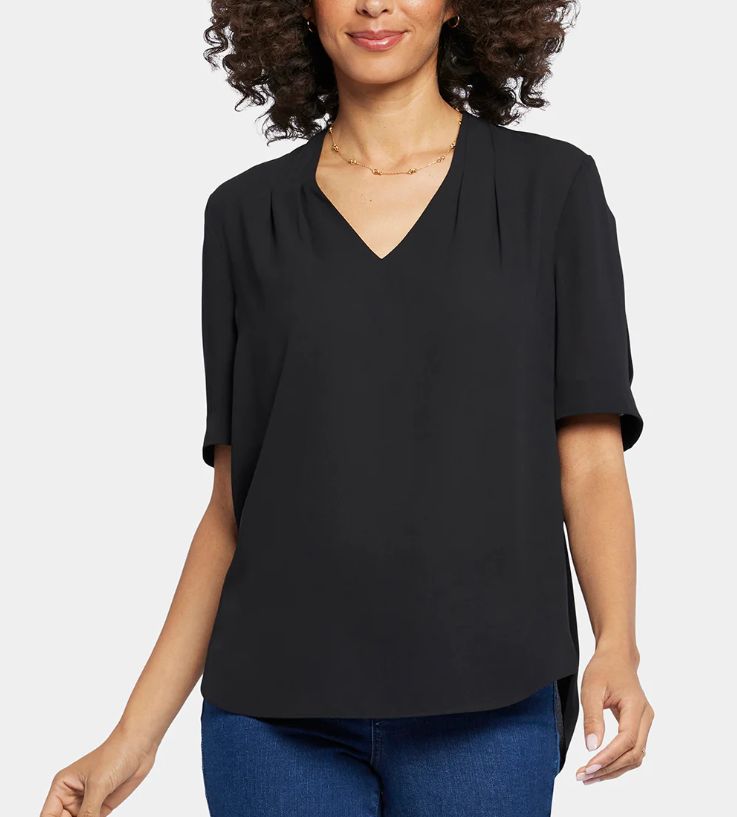 NYDJ Charming Top Black