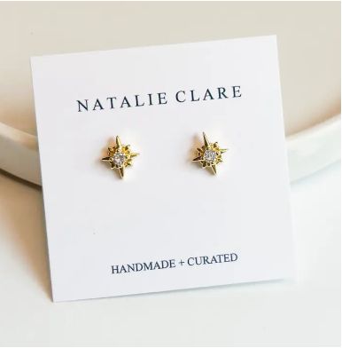 Natalie Claire Compass Star Earrings