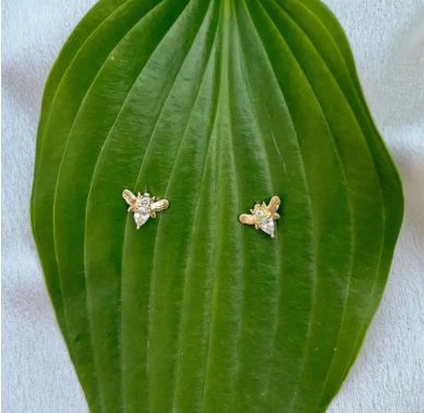 Natalie Claire Sparkling Bee Earrings