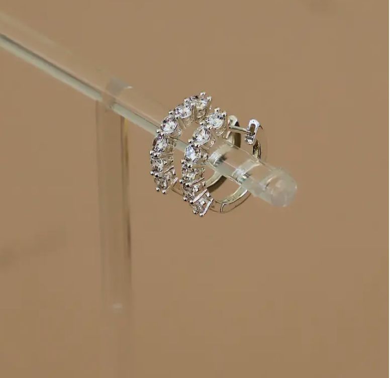 Elan Silver Hoop Earrings