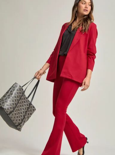 Magic 3/4 Sleeve Blazer (Red)