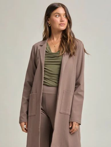 Magic Chic  Midi Jacket (Dark Mocha)