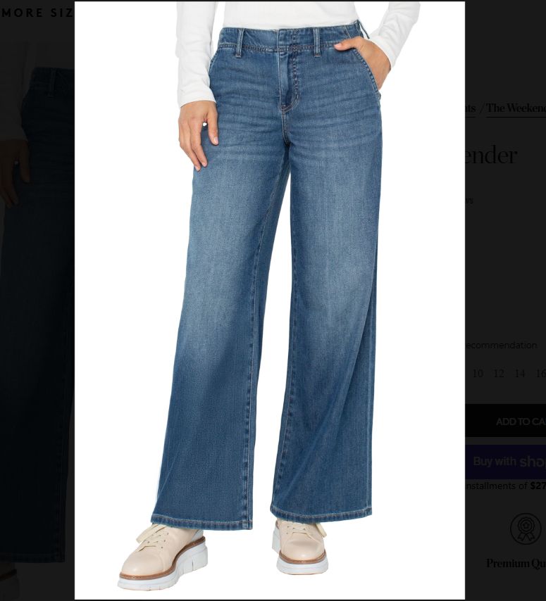 Liverpool The Weekender Jean (Walnut Creek)