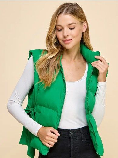 Puffer Vest (Kelly Green)