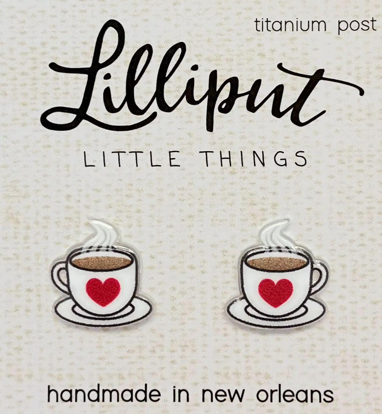 Lilliput Little Things Coffee Cup Earrings