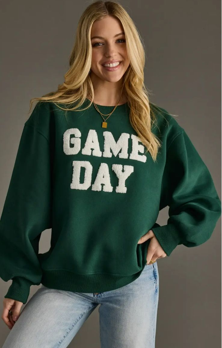 Green Game Day Sweatshirt