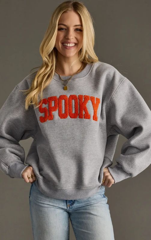 Gray Spooky Sweatshirt