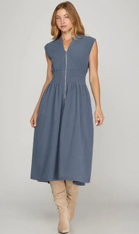 Corduroy Midi Dress