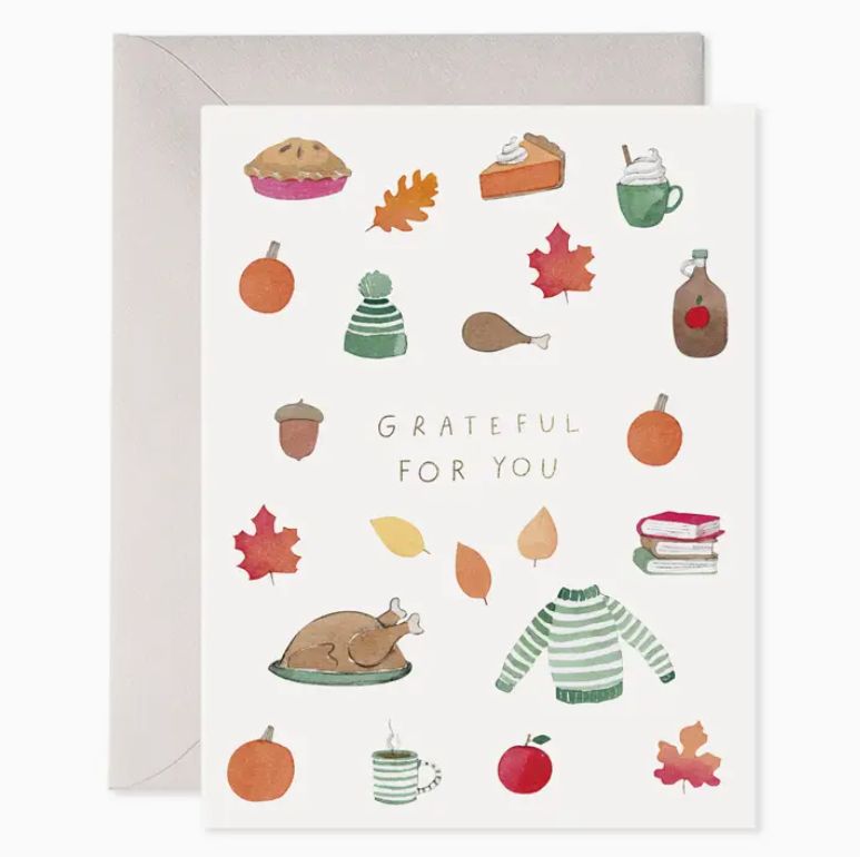 Crisp &amp; Cozy Thanksgiving Greeting Card