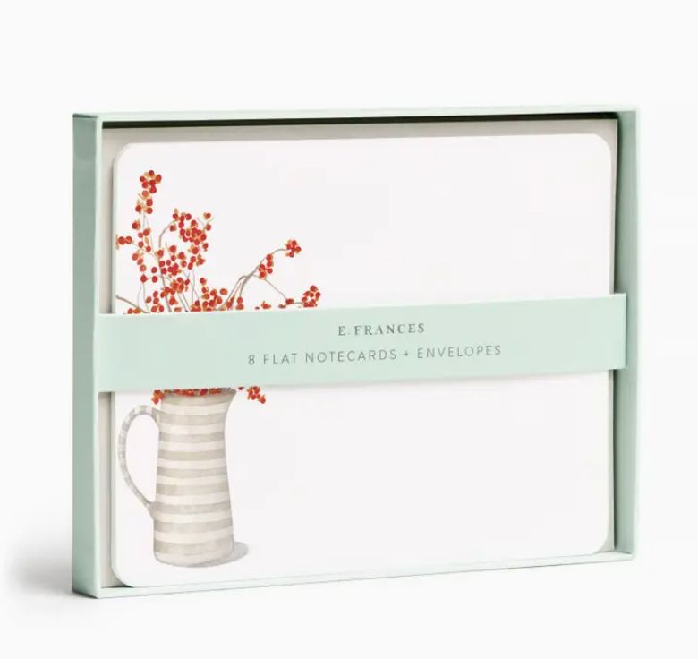 E. Francis Autumn Berry Pitcher Flat Note Set