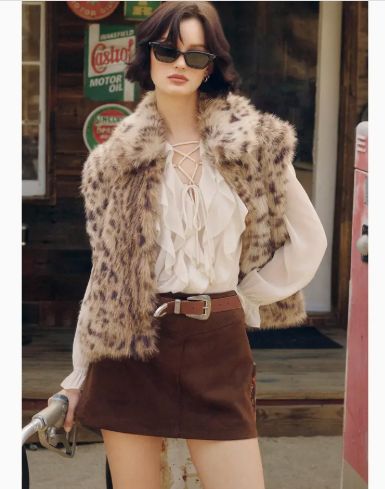Wanderroot Faux Fur Vest