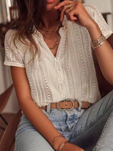 Effortless Hollow Out Knit Top